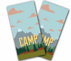 Camp Themed Cornhole Wraps - Set Of 2