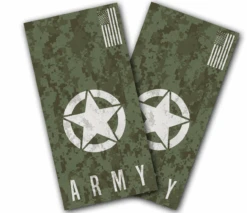 Army Digital Camo Cornhole Wraps - Set Of 2