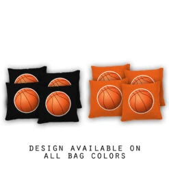 Basketball Cornhole Bags - Set Of 8