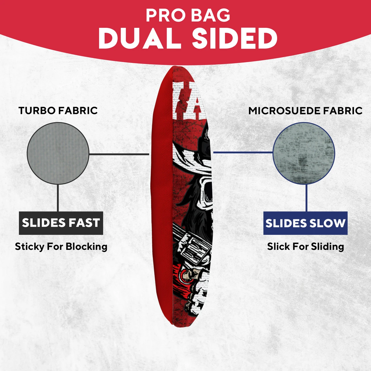 Wanted Skull Professional Cornhole Bags - Set Of 8 - Image 3