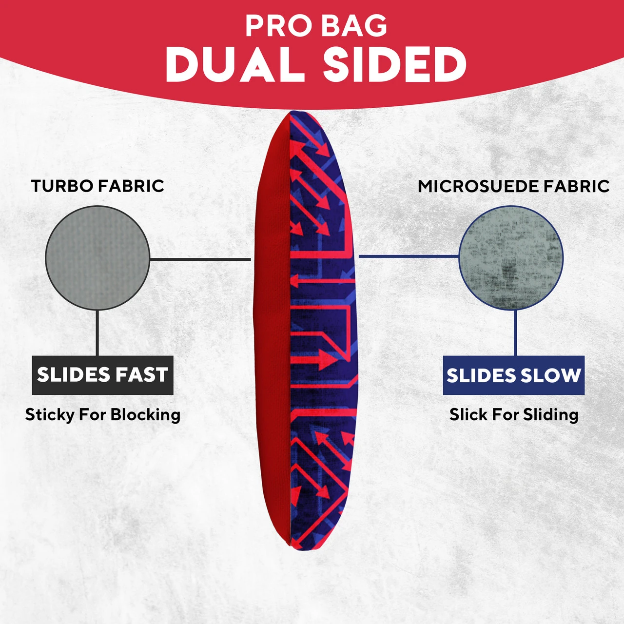 Red Yellow Tech Professional Cornhole Bags - Set Of 8 - Image 3