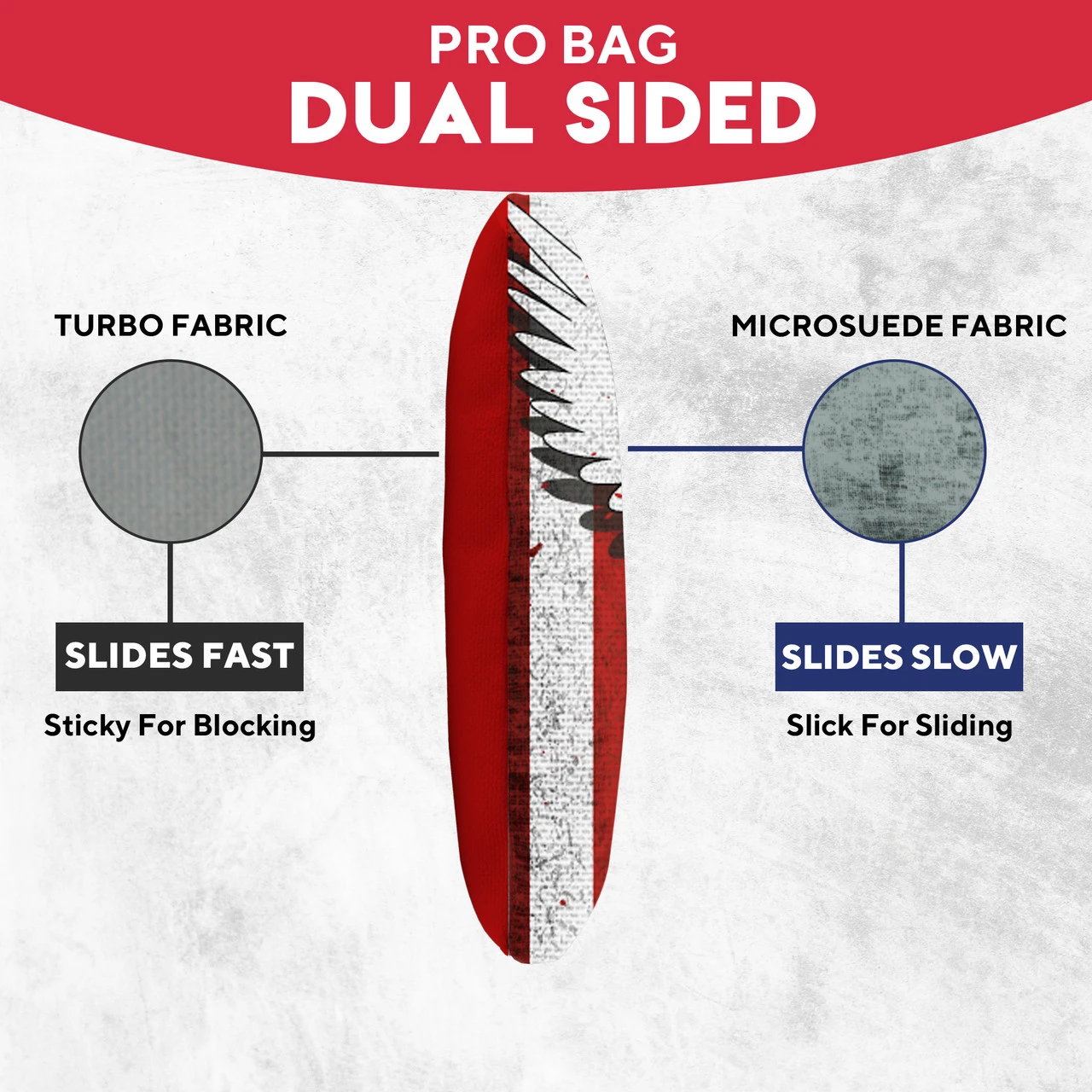 Bird Flag White Professional Cornhole Bags - Set Of 8 - Image 3