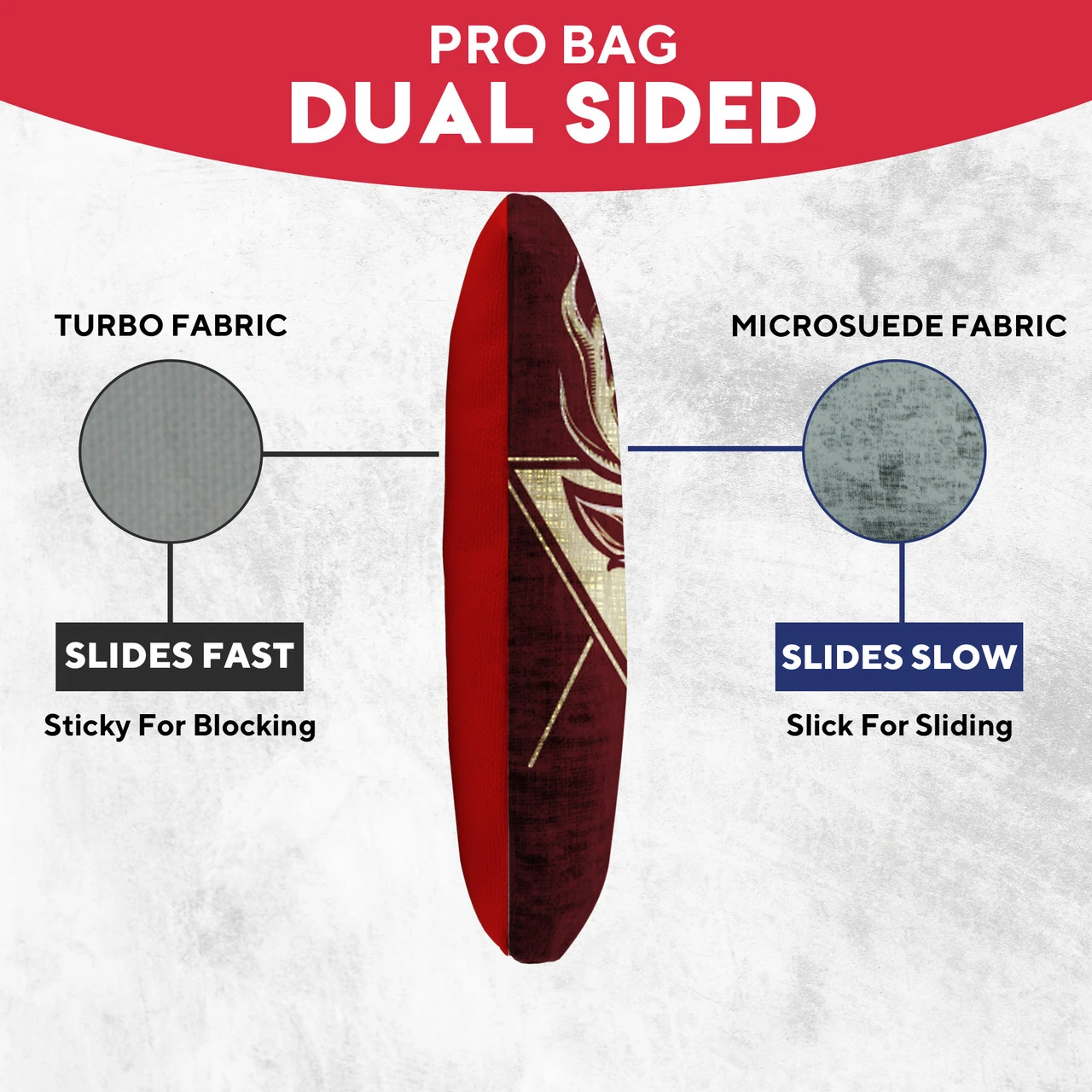 Red Blue Deer Professional Cornhole Bags - Set Of 8 - Image 3