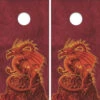 Abolisher Red Dragon Cornhole Wraps - Set Of 2