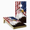 American Flag Eagle Cornhole Set With Bags