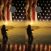 American Flag Fishing Cornhole Wraps - Set Of 2