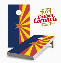 Arizona Flag Cornhole Set With Bags
