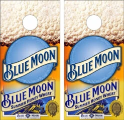 Blue Moon Cornhole Wraps - Set Of 2