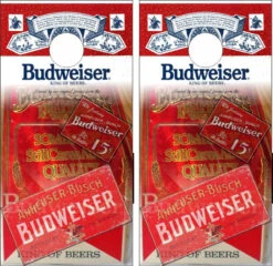 Budweiser Version 3 Cornhole Wraps - Set Of 2