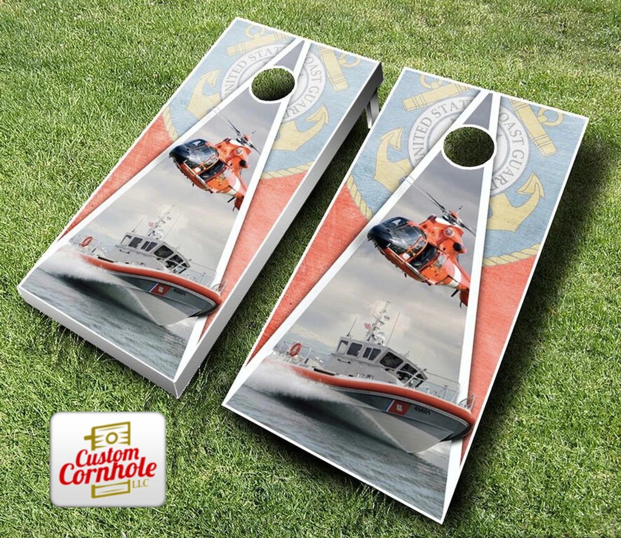 U.S. Coast Guard Cornhole Set With Bags - Image 3