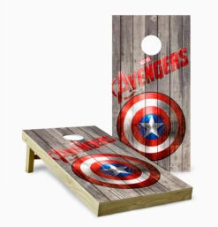 Captain America Version 2 Cornhole Set With Bags