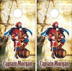 Captain Morgan Version 2 Cornhole Wraps - Set Of 2