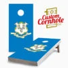 Connecticut Flag Cornhole Set With Bags