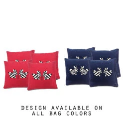 Racing Cornhole Bags - Set Of 8