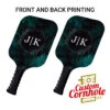 Custom Foliage Circle Monogram Pickleball Paddle Set