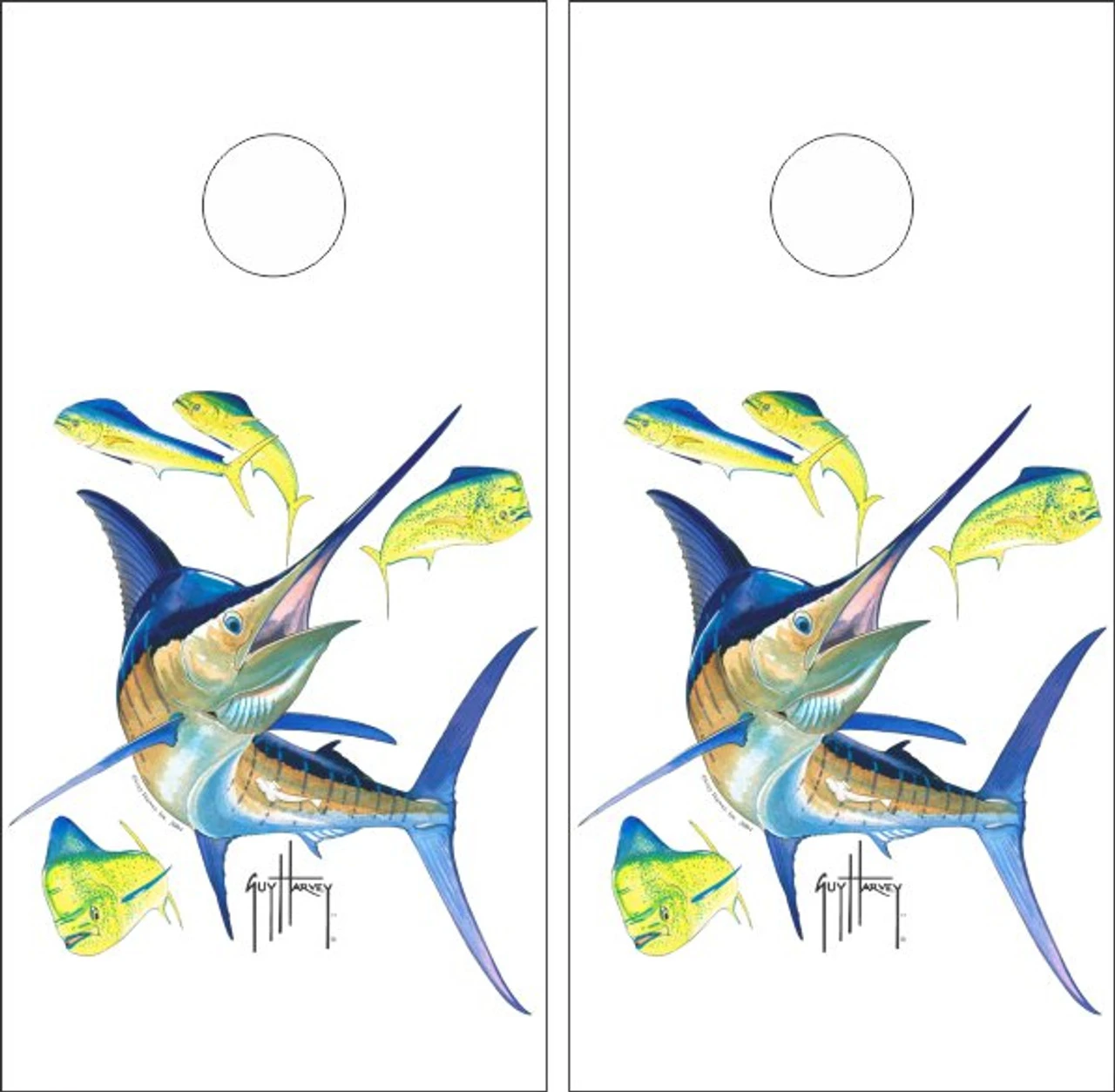 Guy Harvey Cornhole Wraps - Set Of 2
