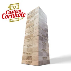 Wedding Date And Names Giant Topple Tower Game