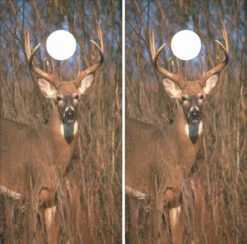 Deer In The Wild Cornhole Wraps - Set Of 2