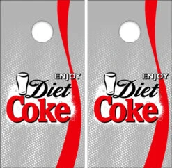 Diet Coke Version 2 Cornhole Wraps - Set Of 2