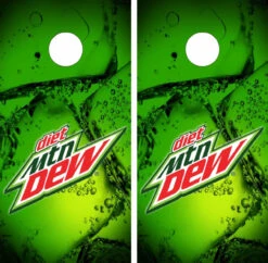 Diet Mountain Dew Version 3 Cornhole Wraps - Set Of 2