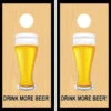 Drink More Beer Glass Cornhole Wraps - Set Of 2