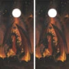 Fireball Dragon Cornhole Wraps - Set Of 2
