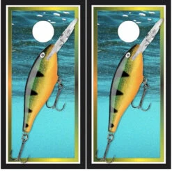 Fishing Lure Cornhole Wraps - Set Of 2
