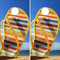 Flip-Flop Cornhole Wraps - Set Of 2
