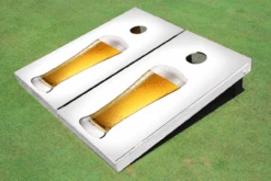 Beer Glass Cornhole Set With Bags