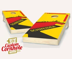 German Surname Cornhole Set With Bags