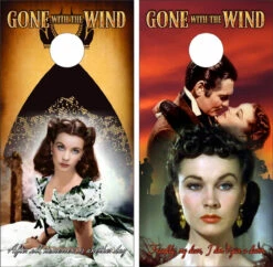 Gone With The Wind Cornhole Wraps - Set Of 2