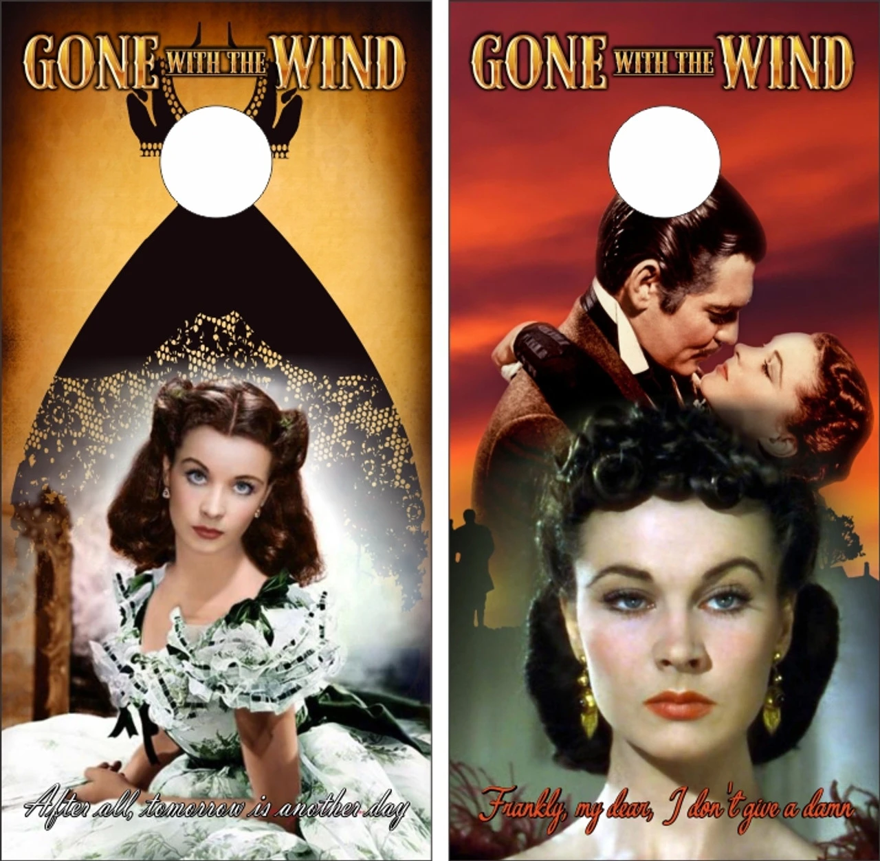 Gone With The Wind Cornhole Wraps - Set Of 2