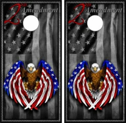 2nd Amendment Version 3 Cornhole Wraps - Set Of 2