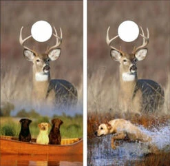 Hunting Dogs Cornhole Wraps - Set Of 2