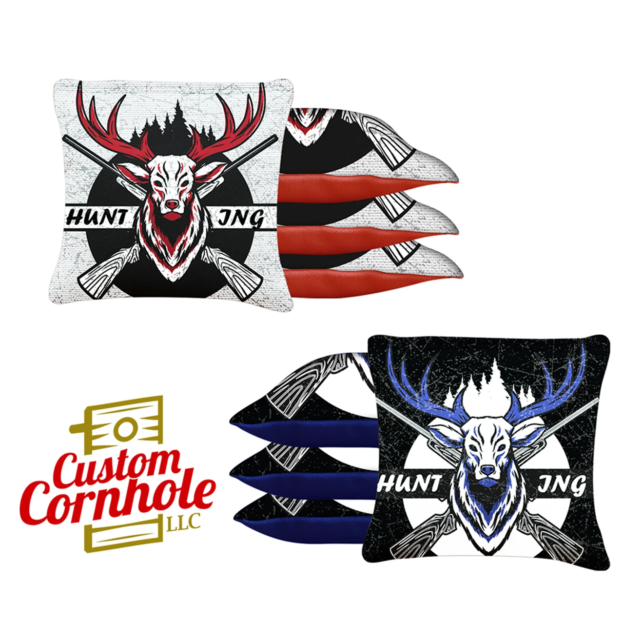 Hunting Jng Tournament Cornhole Bags - Set Of 8