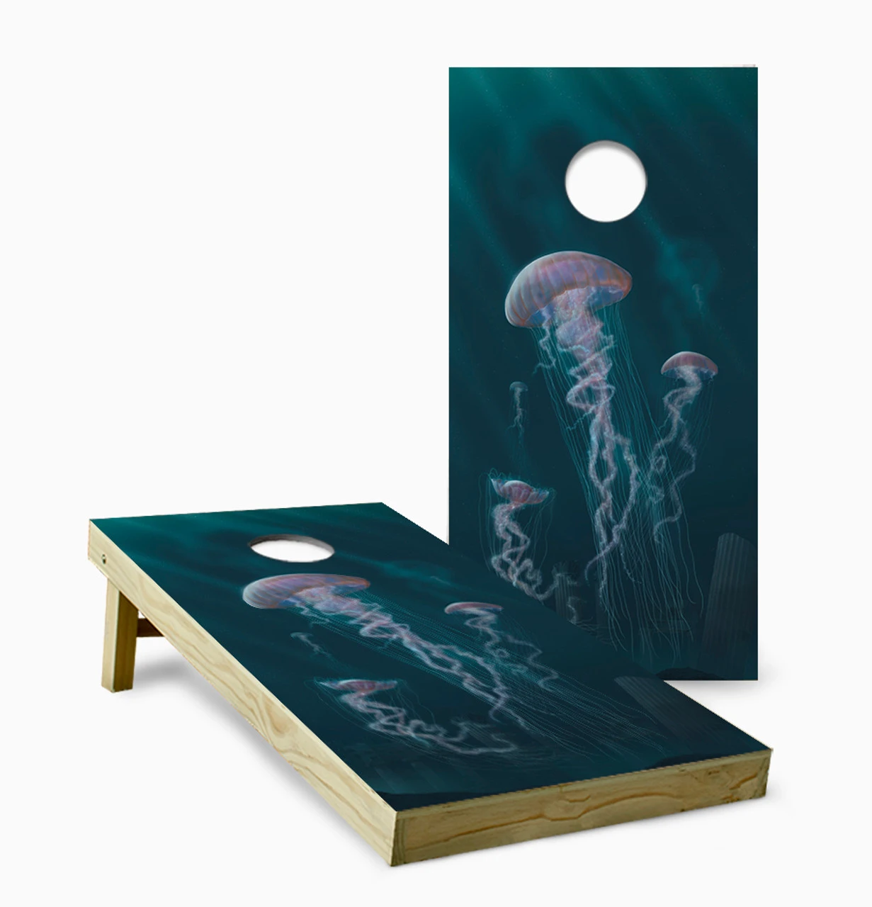 Jellyfish Cornhole Set With Bags
