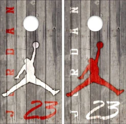 Jordan Version 4 Cornhole Wraps - Set Of 2