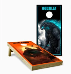 King Kong And Godzilla Cornhole Set With Bags