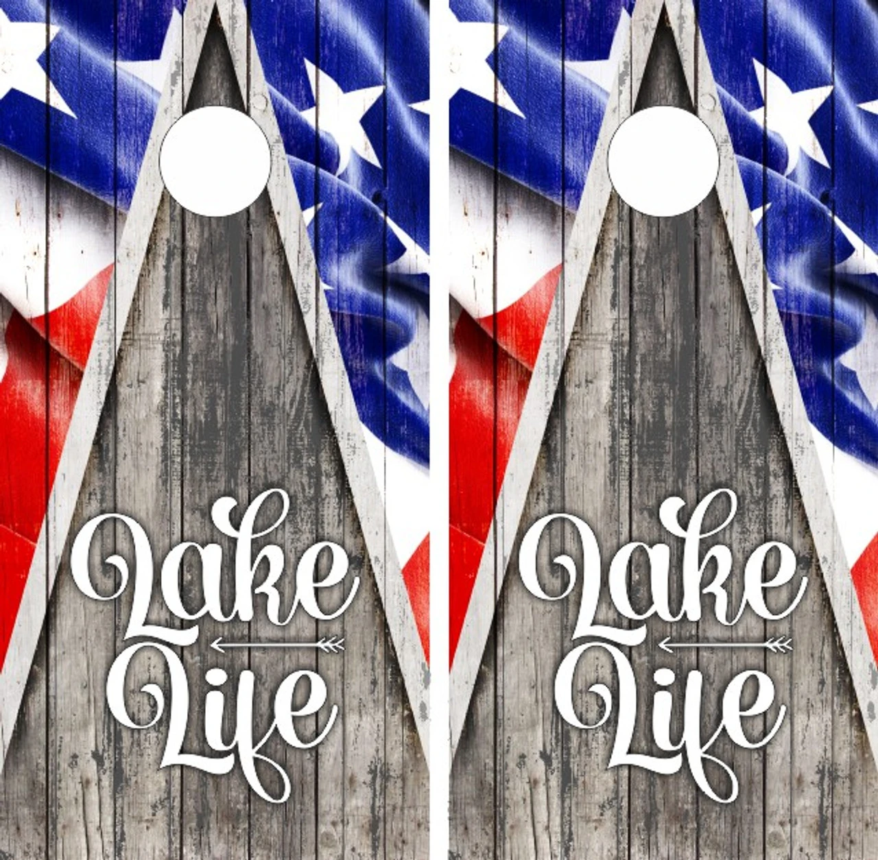 Lake Life Cornhole Wraps - Set Of 2
