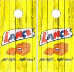 Lance Crackers Cornhole Wraps - Set Of 2