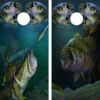 Largemouth Bass Collage Cornhole Wraps - Set Of 2