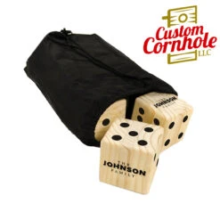 Classic Retro Family Name Lawn Dice Game