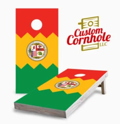 Los Angeles Flag Cornhole Set With Bags