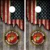Marine Cornhole Wraps - Set Of 2
