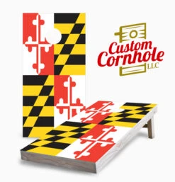 Maryland Flag Cornhole Set With Bags
