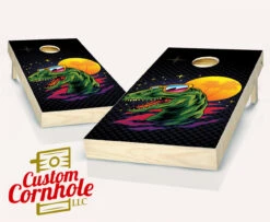 Midnight Rex Cornhole Set With Bags