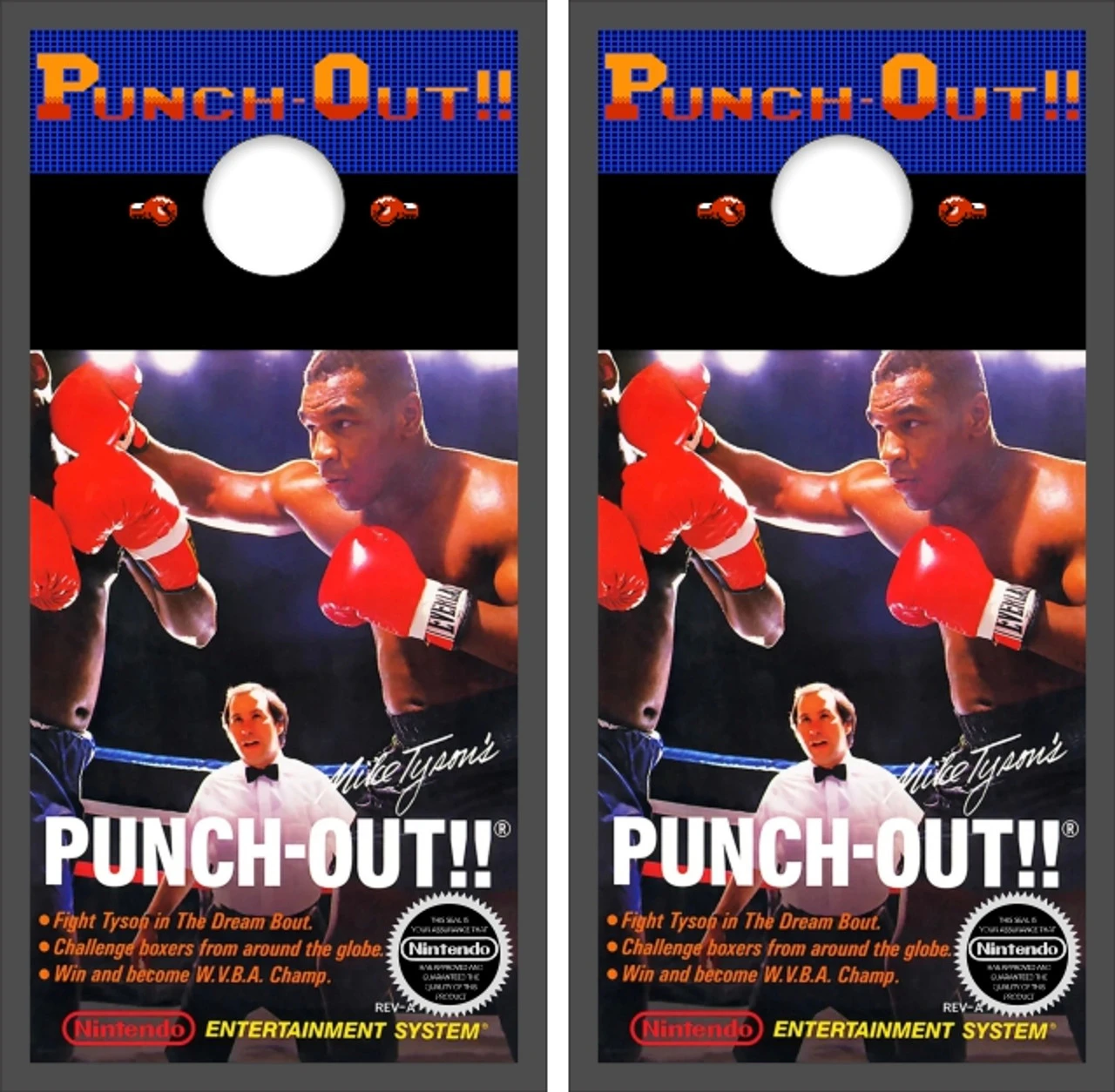 Mike Tyson's Punch-Out!! Version 2 Cornhole Wraps - Set Of 2