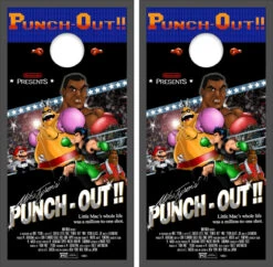 Mike Tyson's Punch-Out!! Version 3 Cornhole Wraps - Set Of 2