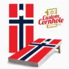 Norwegian Flag Cornhole Set With Bags