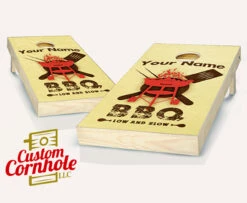 Personalized BBQ Cornhole Set With Bags